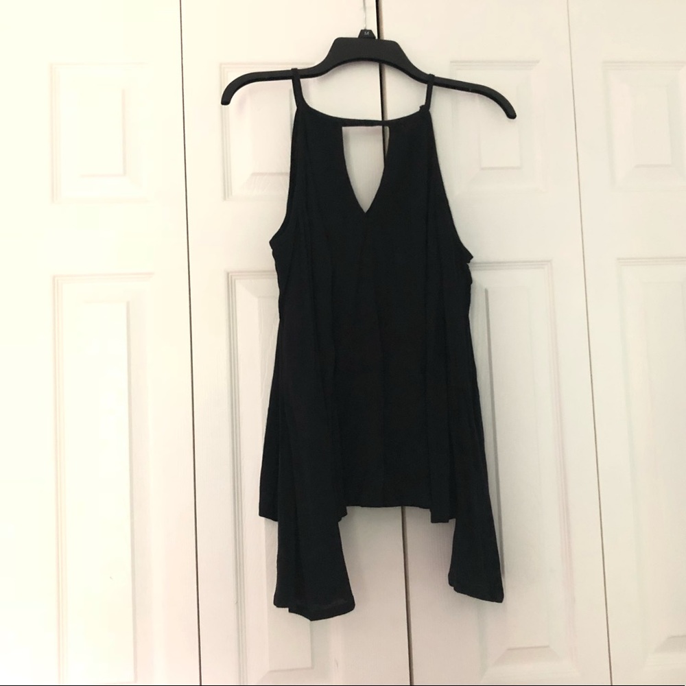 Women’s gauze keyhole off the shoulder top